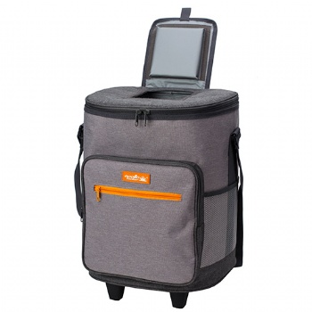 Rolling Cooler Bag with Trolley Collapsible Beverage Cooler Bag for Beach BBQ Camping Picnic