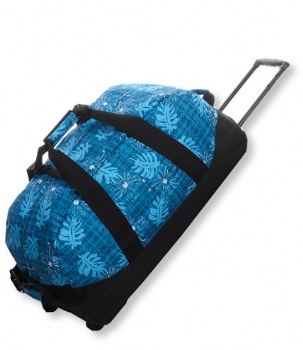 Telescoping handle rolling duffels sports wheeled luggage bag