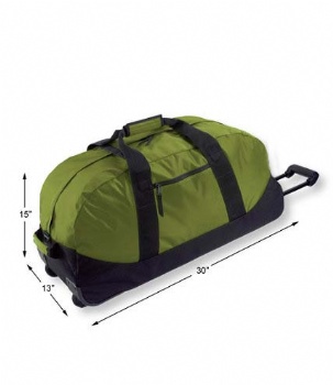 Telescoping handle rolling duffels sports wheeled luggage bag