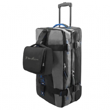 Exlarge 32 inch travel luggage bag wheeled dufflebag with 3 compartments