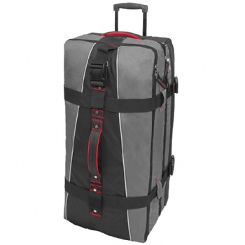 Exlarge 32 inch travel luggage bag wheeled dufflebag with 3 compartments