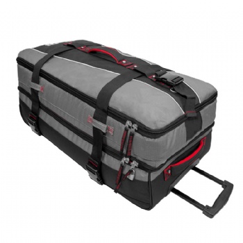 Exlarge 32 inch travel luggage bag wheeled dufflebag with 3 compartments