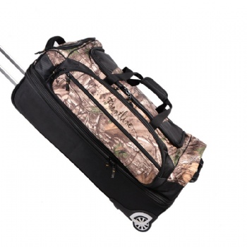 30 inch realtree camo rolling upright duffel luggage bag wheeled travelbag with double deckers
