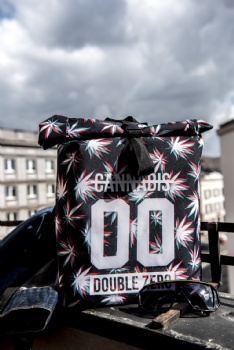Trendy full digital printing rolltop rucksack backpack top roll up daypack street packs