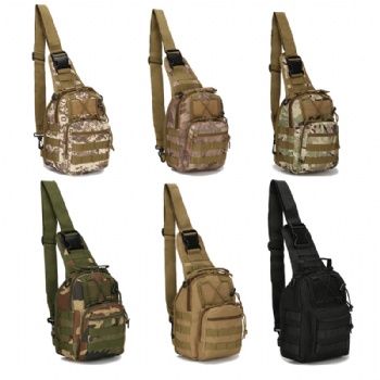 Tactical one shoulder crossbody rucksack sling backpack for military fans