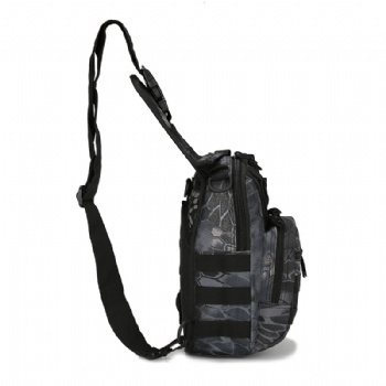 Tactical one shoulder crossbody rucksack sling backpack for military fans