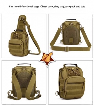 4 in 1 multi-functional bags chest pack sling backpack bag