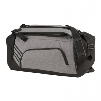 Sporty Convertible Graphite Duffel into Backpack for travelling,gyms,workouts