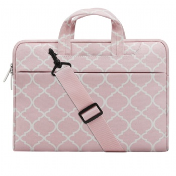 Quatrefoil Moroccan Trellis style patterns fabric laptop sleeve case cover bag