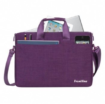 Ultrathin crosshatched purple macbook computer carrying briefcase ultra thin lightweight