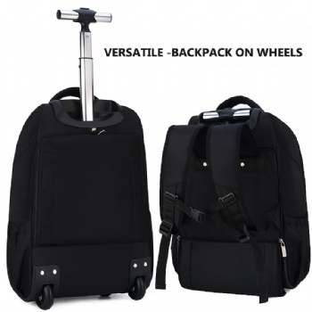 High Quality Ballastic Nylon Wheeled Laptop Backpacks Computer Bags for Men