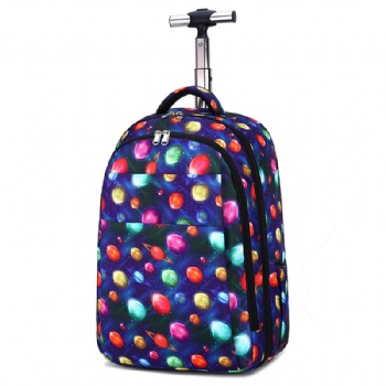 Full digital printing backpacking wheeling backpacks bags customizable