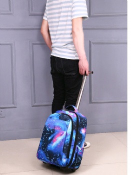 Full digital printing backpacking wheeling backpacks bags customizable