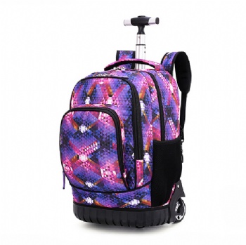 Custom sublimated rolling school back pack bags