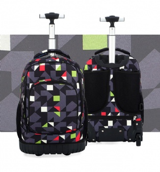 Custom sublimated wheeled rucksack daypacks for school