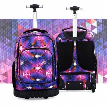 Custom sublimated wheeled rucksack daypacks for school