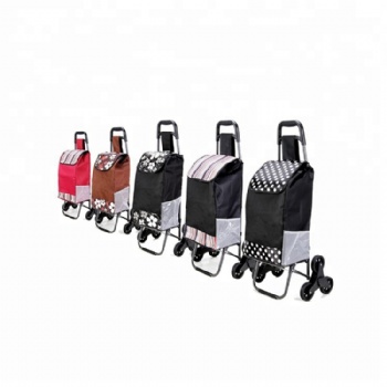 Multi-functional durable 600D oxford made climbing&folding shopping cart