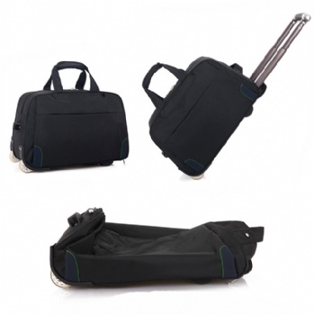 Polyester Trolley Luggage Bag Set Business Carry On Spinner Wheels Soft Travel Suitcases duffel bag with wheel