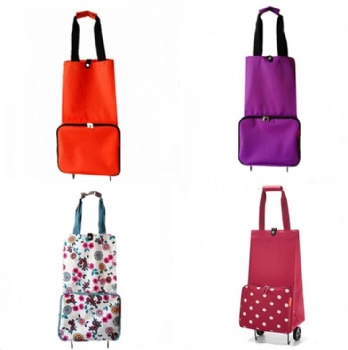 Mini to max wheeled shopping bag foldable