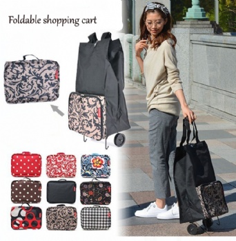 Mini to max wheeled shopping bag foldable