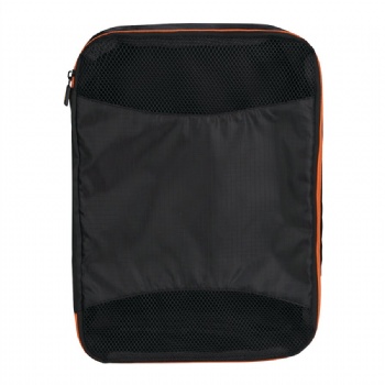 Compact three-piece set of polyester packing cubes