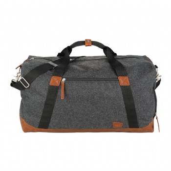 Wool poly travel weekender-sized duffel bag