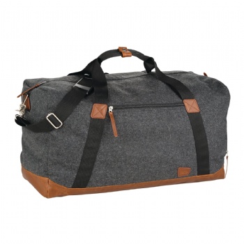 Wool poly travel weekender-sized duffel bag