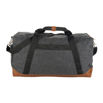 Wool poly travel weekender-sized duffel bag