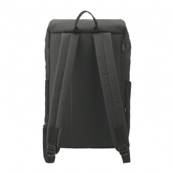 Top loading recycled polyester computer laptop backpack