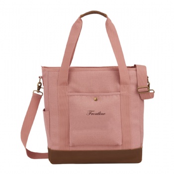 Women's Cotton Canvas Commuter Tote with Laptop Sleeve