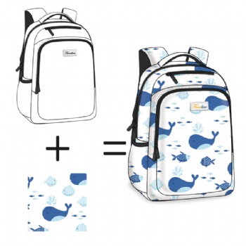 Full sublimation backpack with custom pattern