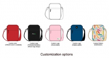 How to customize a small vertical shoulder bag